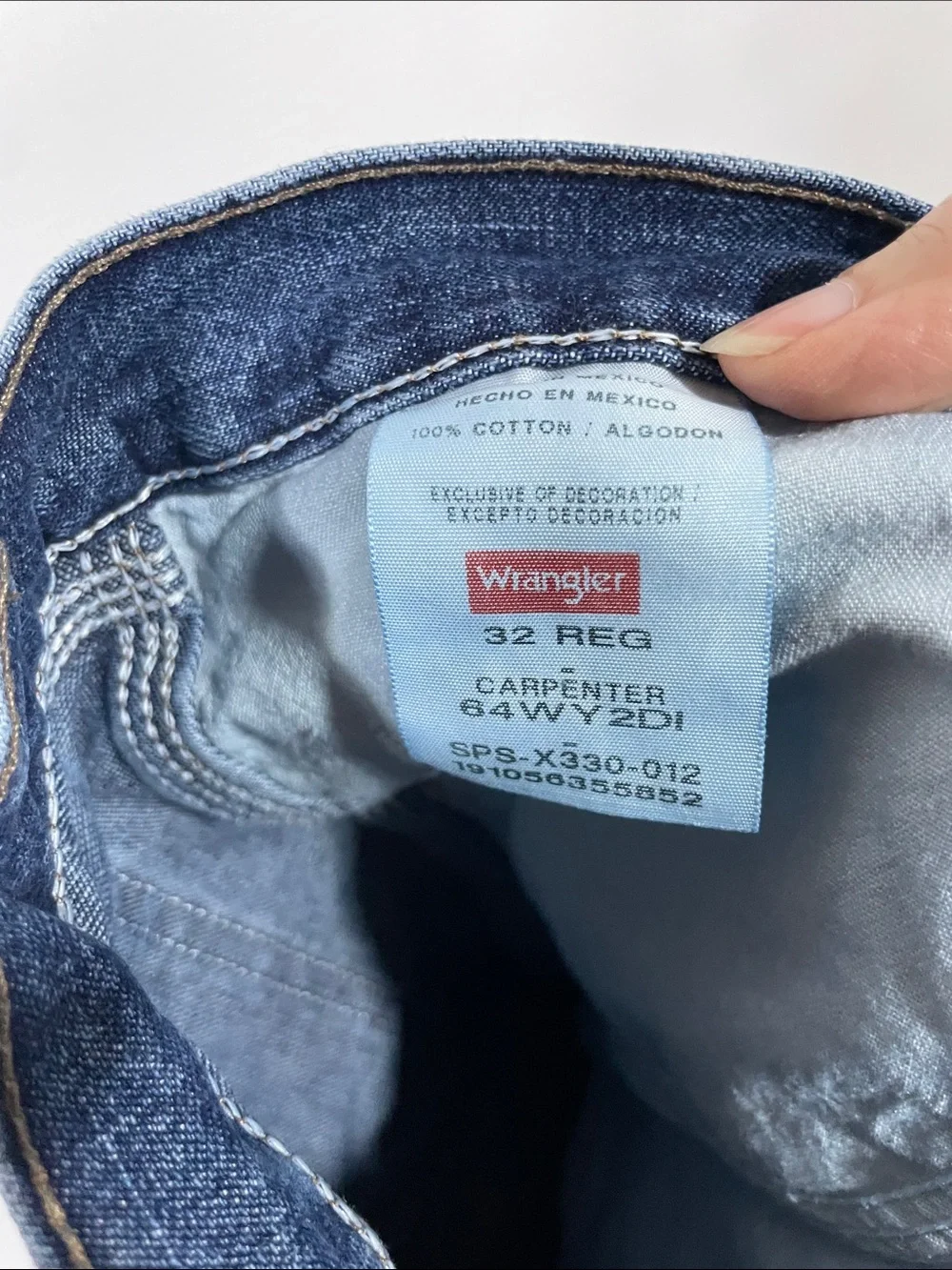 Wrangler Dark Blue Denim Jean Shorts